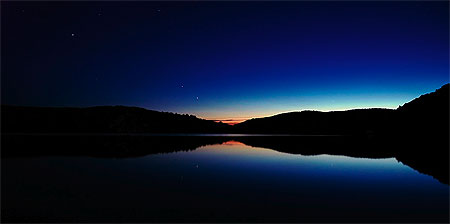 Coucher de soleil sur le lac Mercier Coucher de soleil sur le lac Mercier