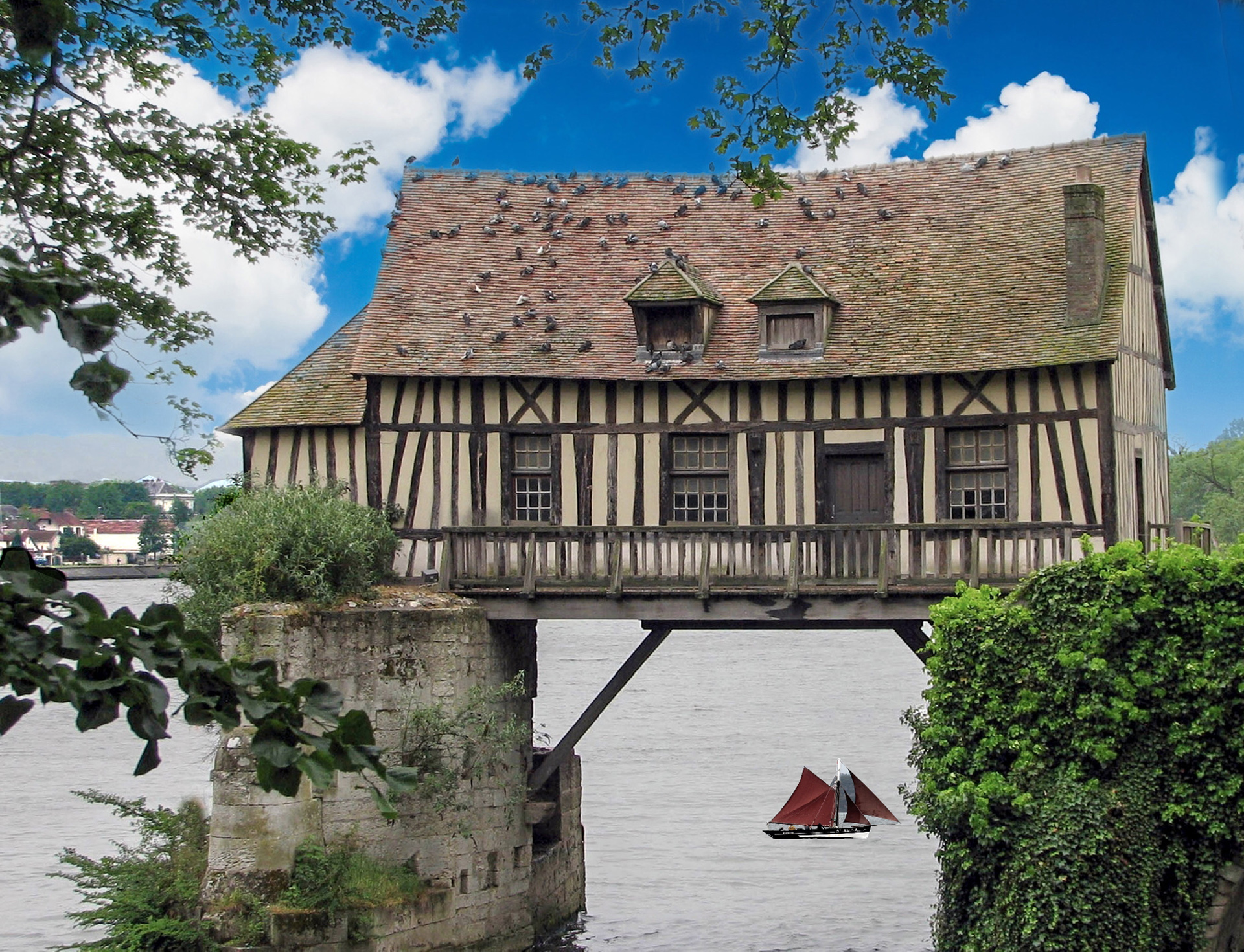 Moulin de Vernon dans l'Eure Moulin de Vernon dans l'Eure