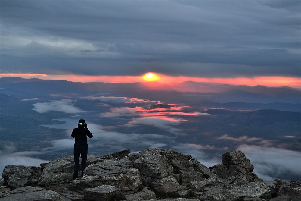 Le jour se lève sur la Sierra de Guadarrama