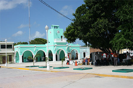 Place principale de Celestun Place principale de Celestun