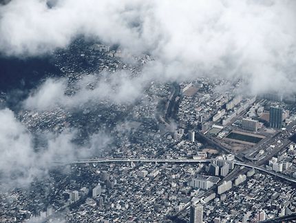 Osaka vue d'avion 