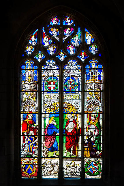Monastère de Brou, magnifique vitrail