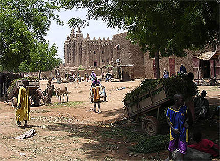 Place de la grande mosquée à Djenné