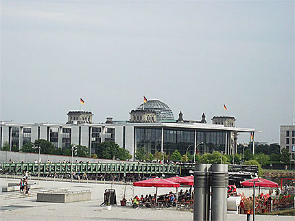 Vue lointaine du Reichstag