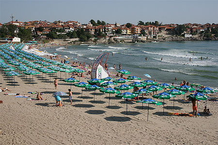 La plage de Sozopol La plage de Sozopol