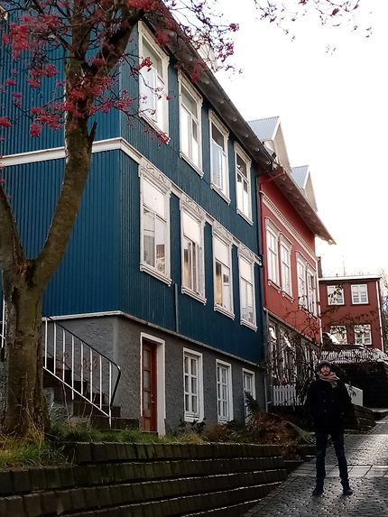 Maisons colorées à reykjavik