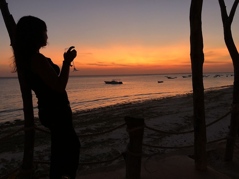 Apéro au coucher du soleil