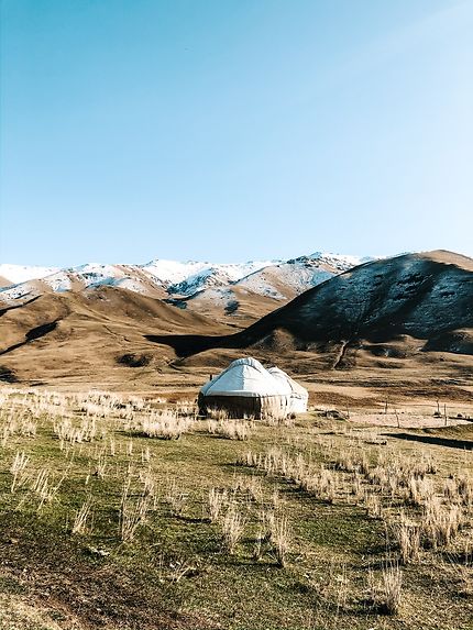 Logement typique des nomades kirghizes 
