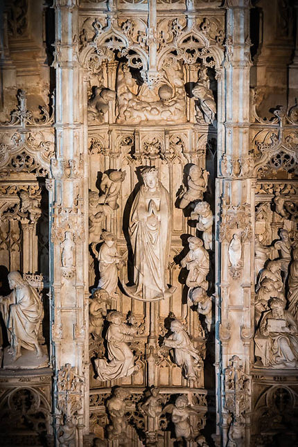 Monastère de Brou, retable Sept joies de la Vierge