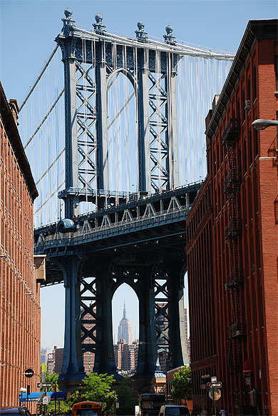 Manhattan Bridge (arrière-plan Empire State) Manhattan Bridge (arrière-plan Empire State)
