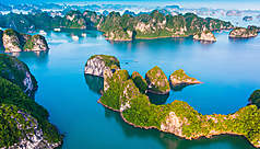La baie d&rsquo;Ha Long, merveille naturelle du Vietnam