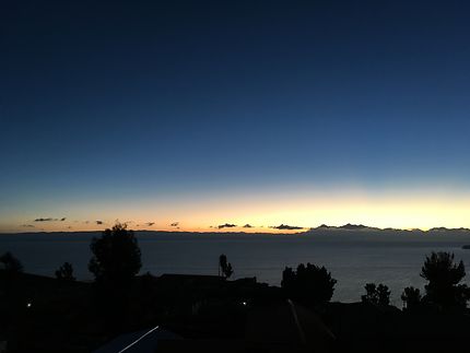 Sunrise sur le lac Titicaca