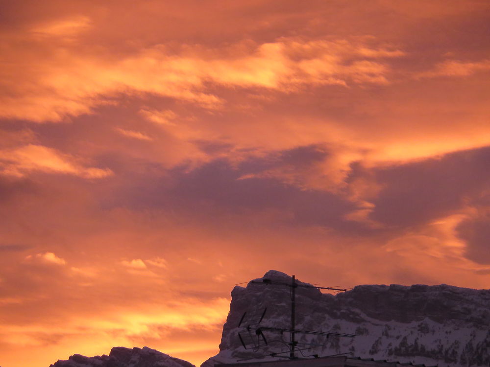 Coucher de soleil sur le Vercors