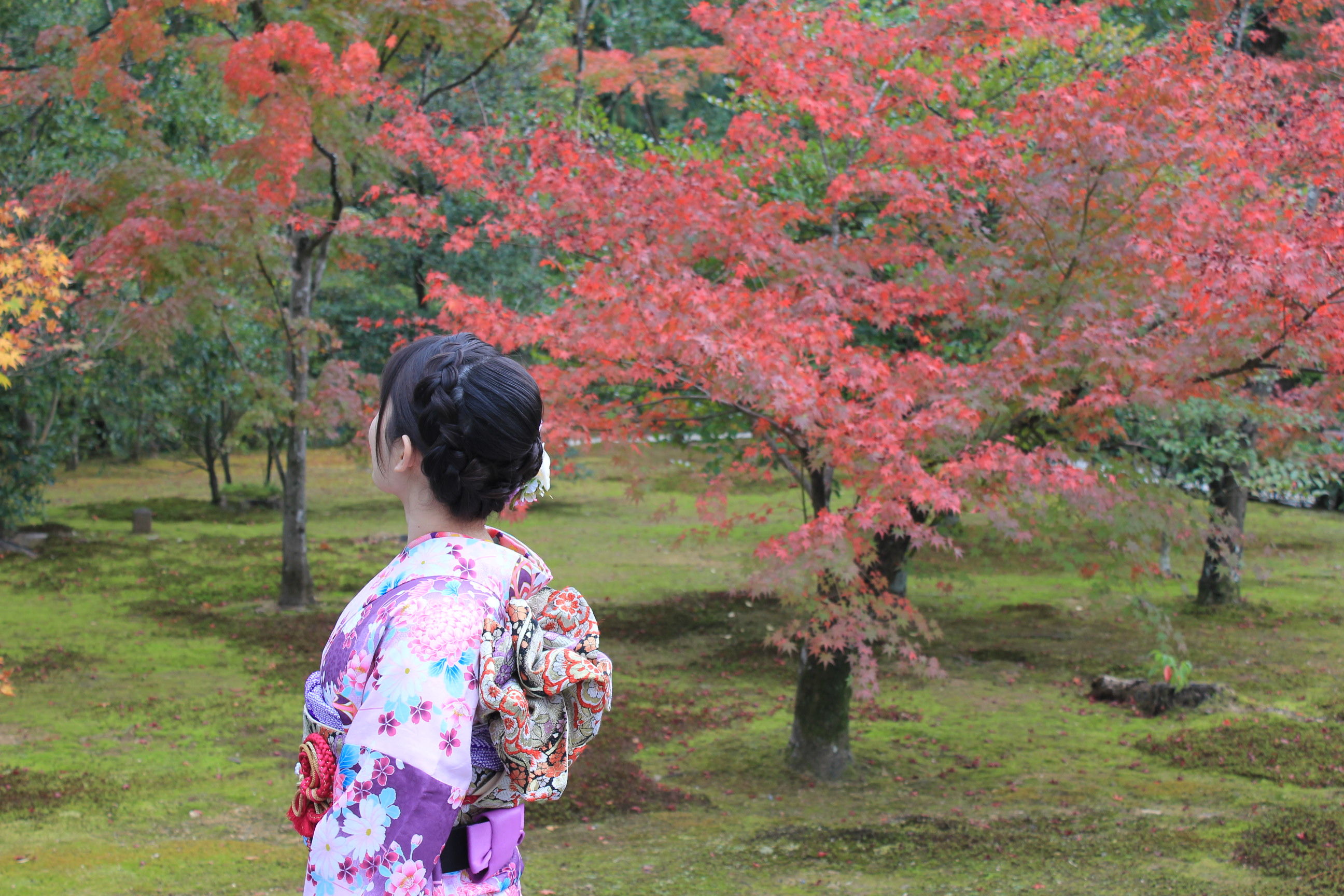 Femme en kimono - Pavillon d'or