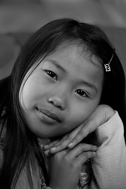 Portrait d enfant à Bat Trang