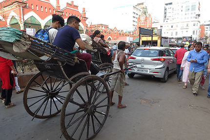 Rickshaws-pullers à Kolkata