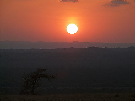Coucher de soleil sur Tsavo
