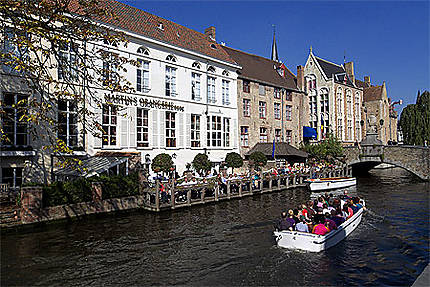 Les canaux, Dijver, Bruges, Belgique