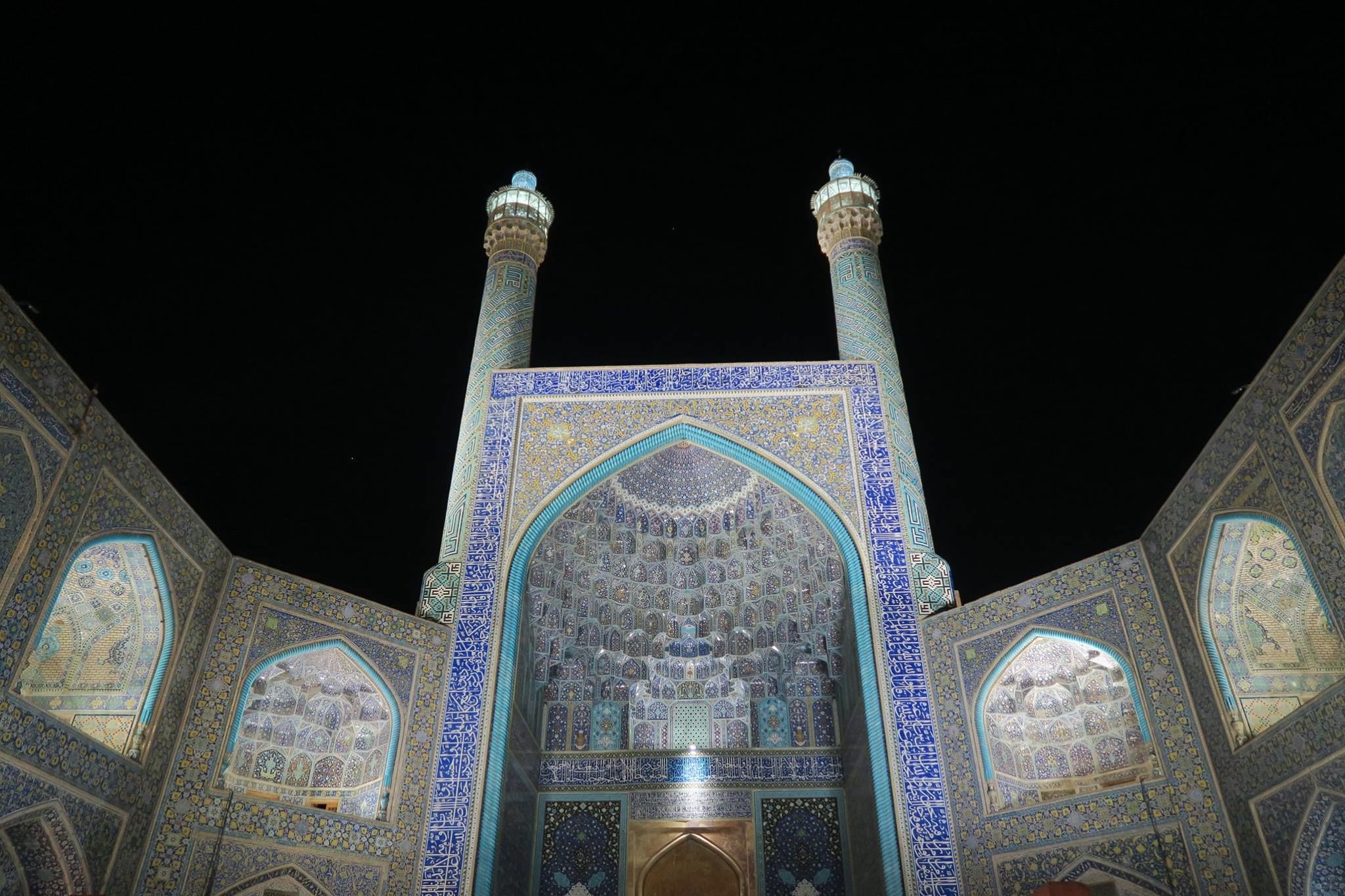 Mosquée du roi by night, Ispahan