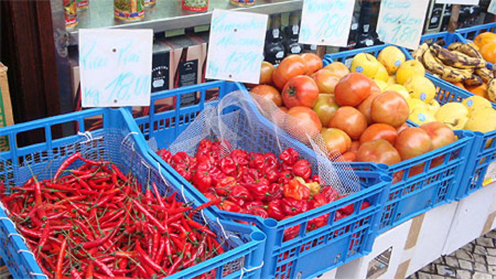 Etal de légumes à Lisboa