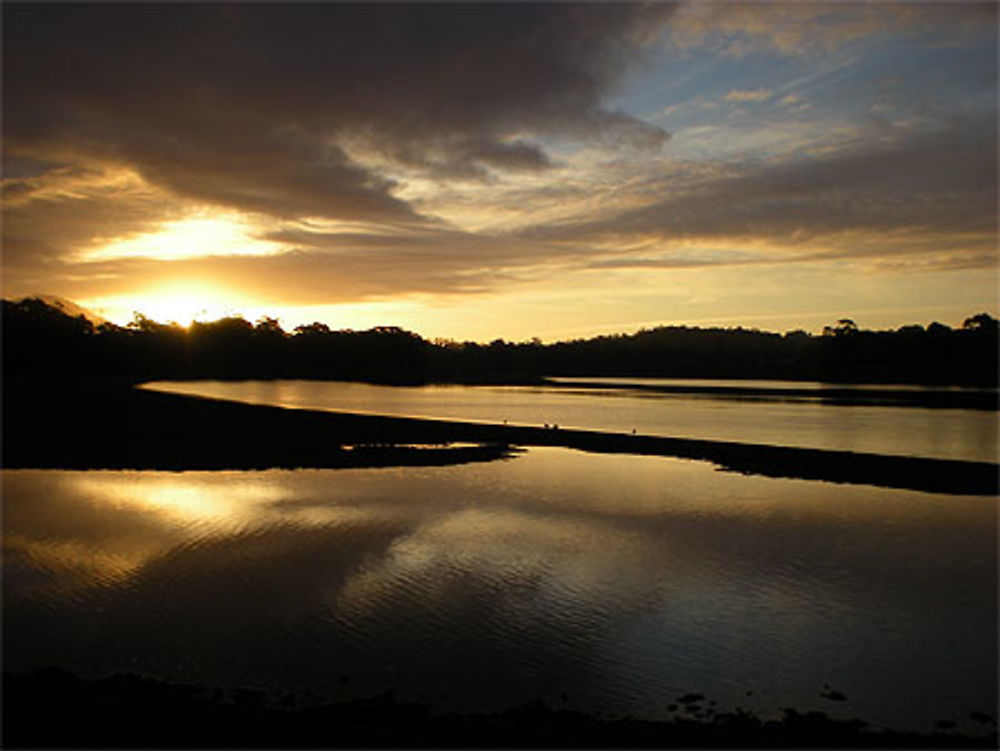 Couché de soleil, Leven River