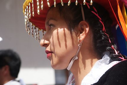 A la procession annuelle de la Virgen del Carmen