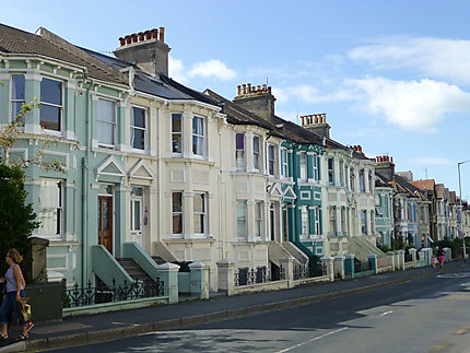 Rue colorée de Brighton