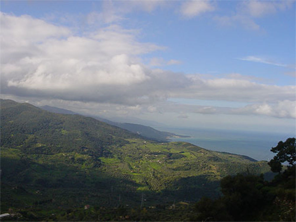 Vue de la mer Tyrrhénienne