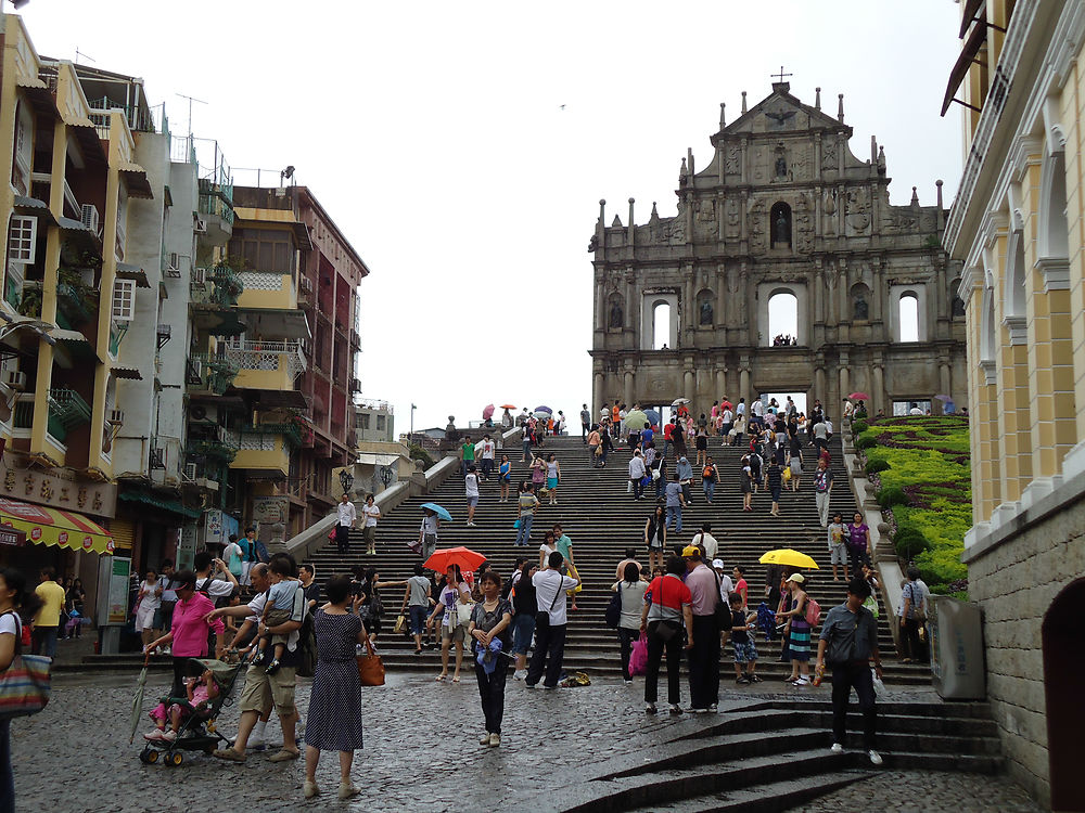 Macao - La façade de l'église de la Mère-de-Dieu