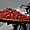 Échoppe ambulante de fraises au Vietnam