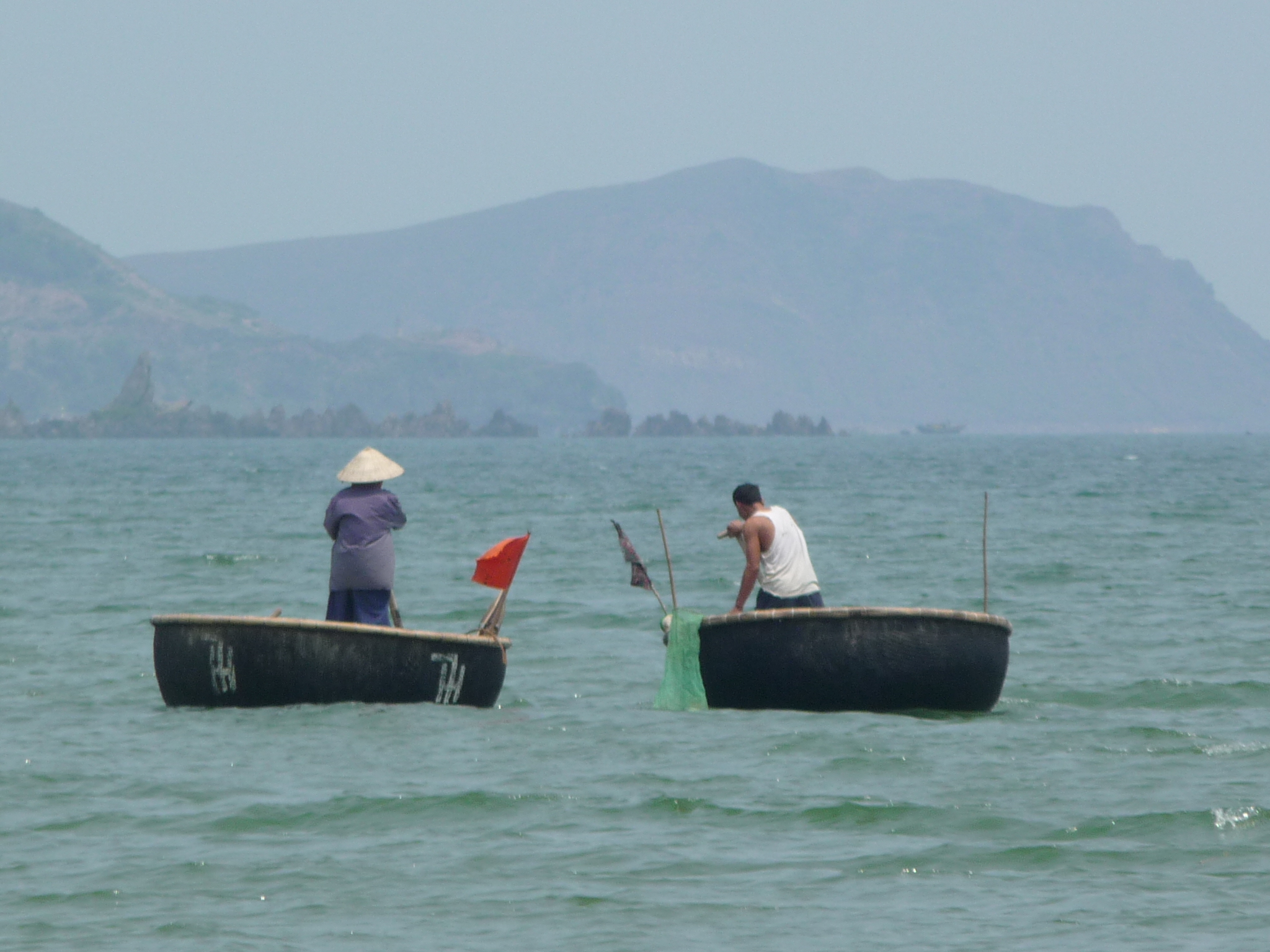 Bateaux panier à Vinh - Viet Nam Bateaux panier à Vinh - Viet Nam