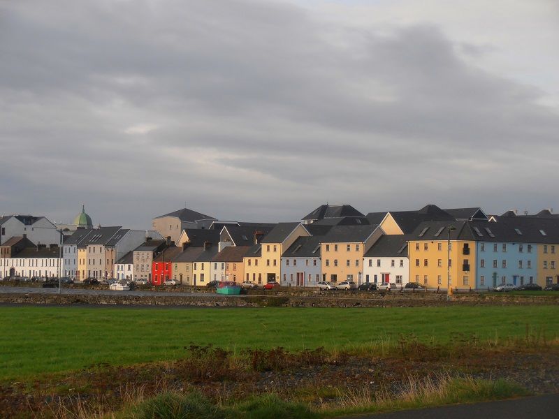 Maisons colorées à Galway