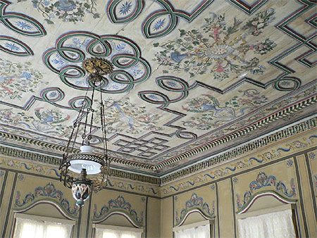 Magnifique plafond peint de la maison Hindlian