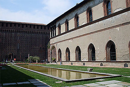 Cours intérieure du château Sforza
