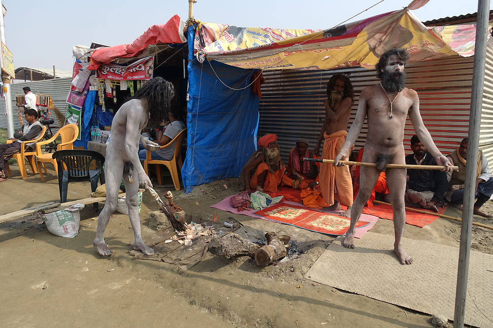 Baba Naga lors de la Kumba Mela