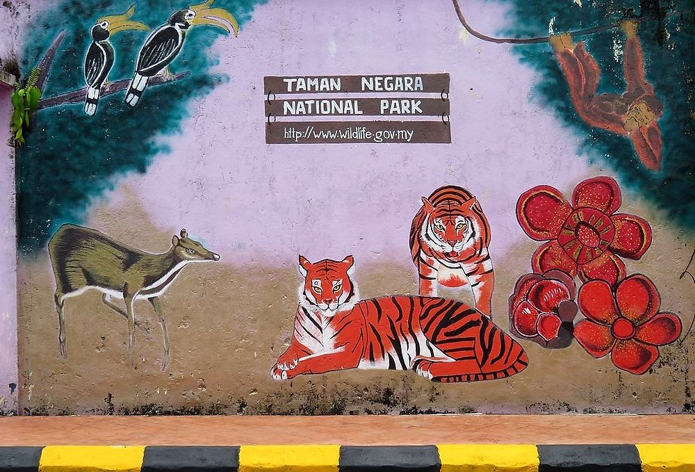 Peinture murale à Jerantut