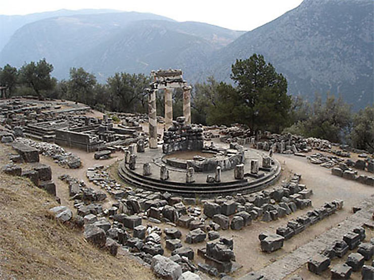 Delphes Temples Sanctuaire Dathéna Pronaia Tholos Delphes