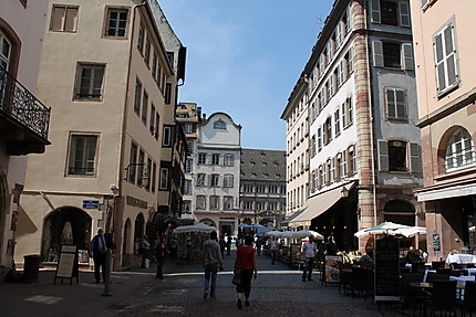 Une rue piétonne de Strasbourg