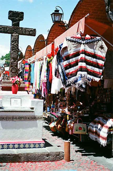Rue pietonnière à Puebla 
