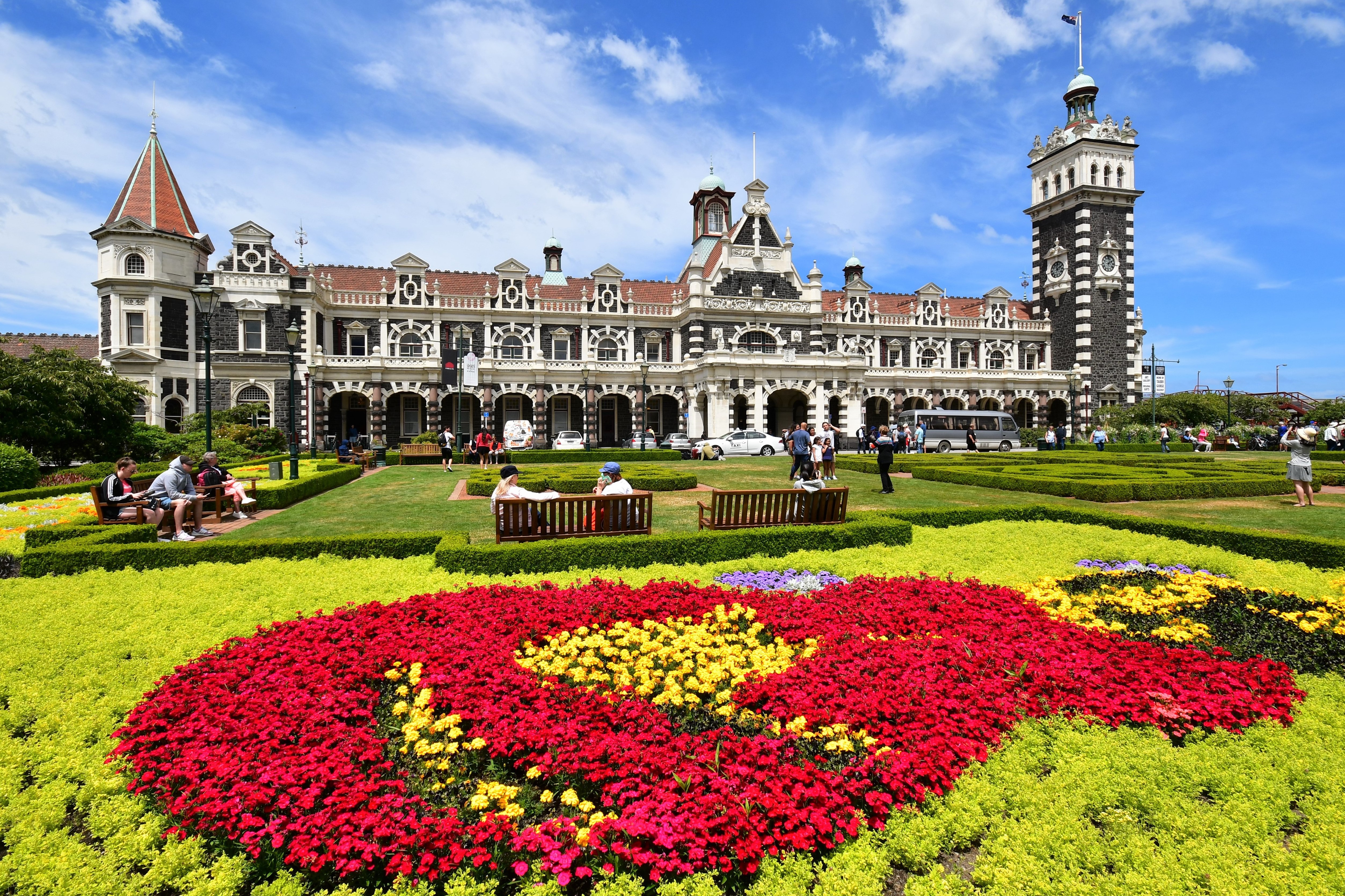 La gare de Dunedin La gare de Dunedin