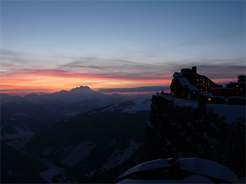 Coucher de soleil à Avoriaz