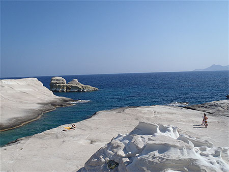 Les roches calcaire de Milos Les roches calcaire de Milos