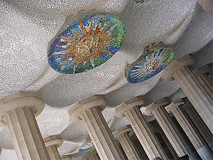 Deux des plafonds solaires de la Salle Hypostyle