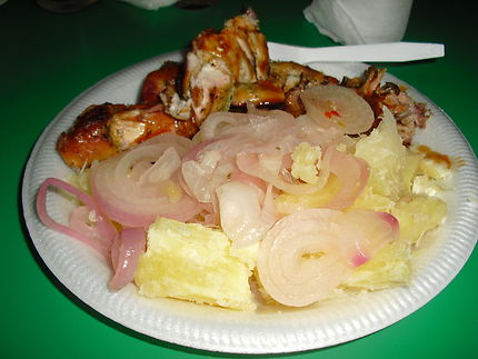 Poulet grillé en République Dominicaine