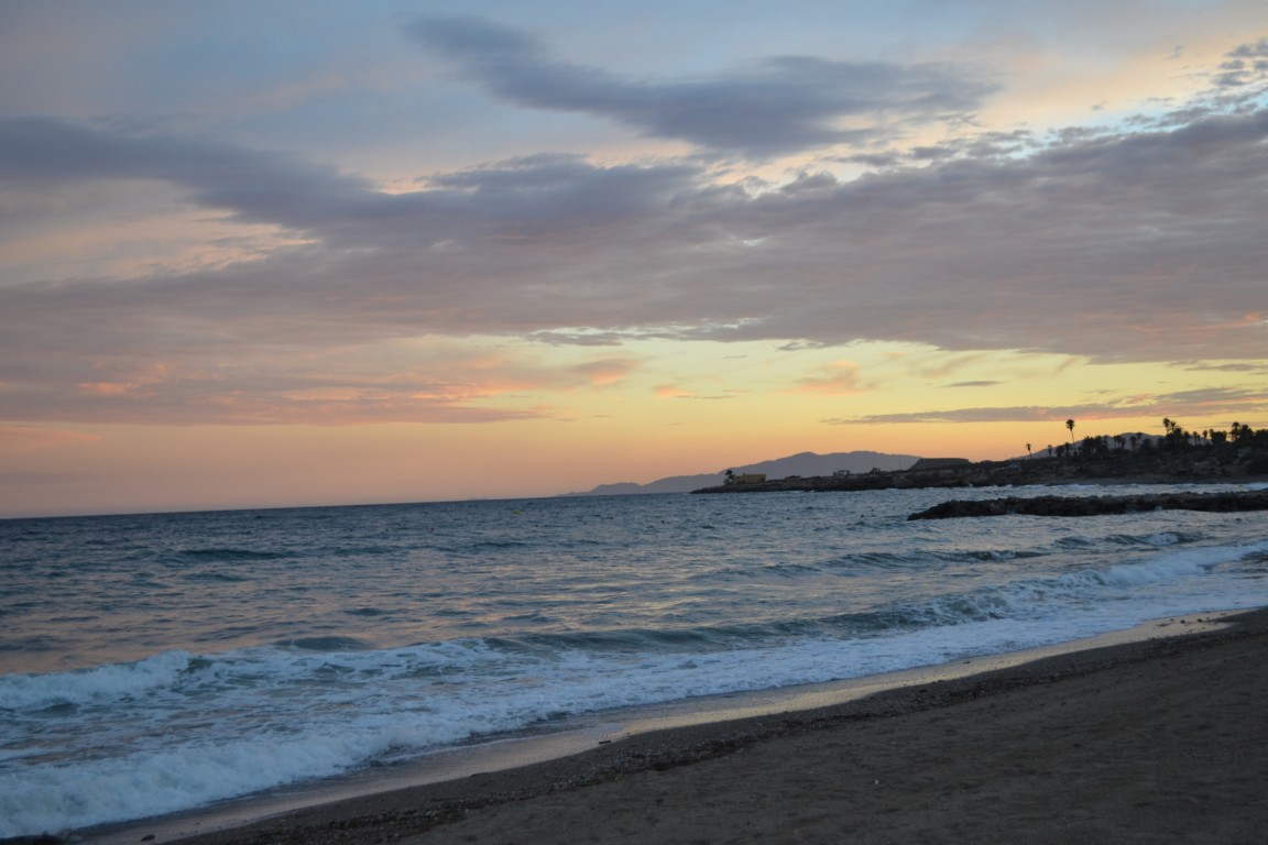 Coucher de soleil à Aguilas en Espagne Coucher de soleil à Aguilas en Espagne