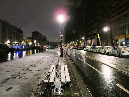 Quai de la Marne en hiver, Paris