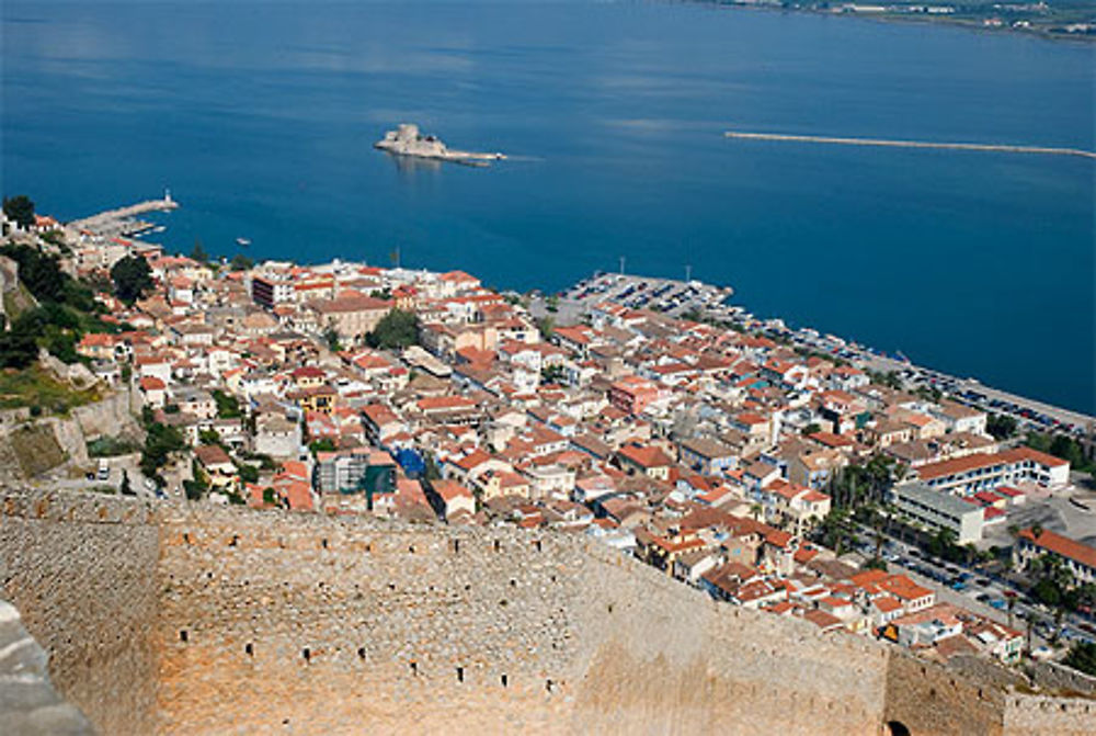 Nauplie vue du fort Palamède