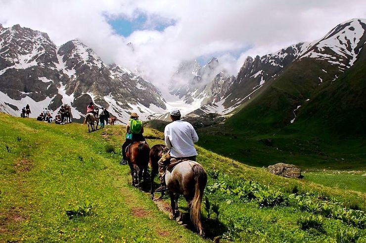 Randonnée à cheval dans le Caucase, Géorgie