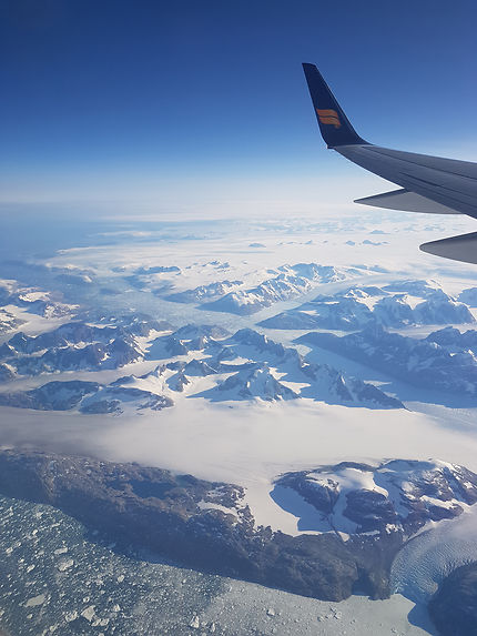 Vol au dessus du Groenland