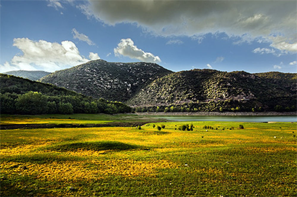 Soir sur le lac de Vinça